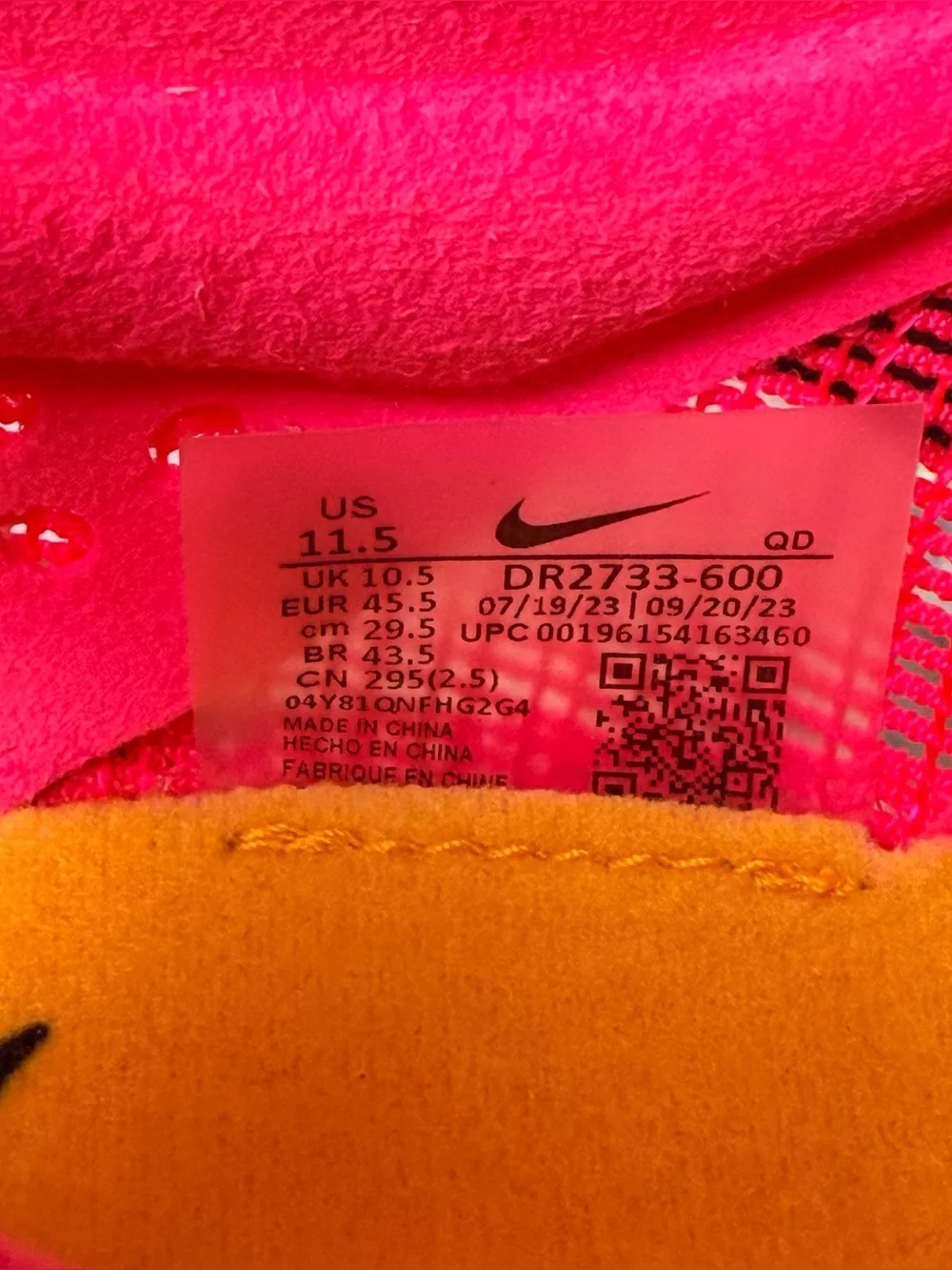 NIKE ZOOM MAMBA 6 Track Spike - Hot Pink/Orange